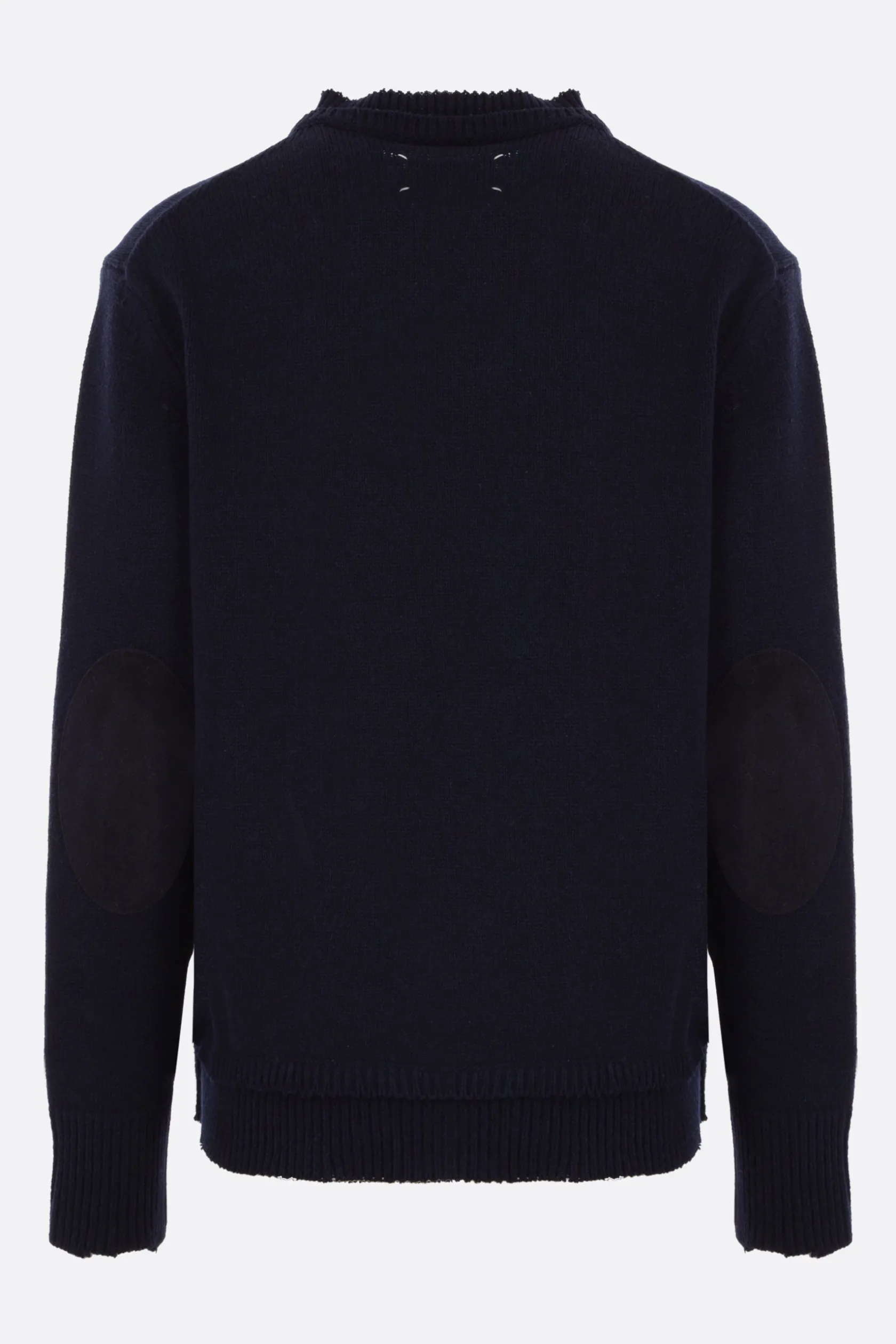 Topwear>MAISON MARGIELA pullover in lana, lino e cotone Blu