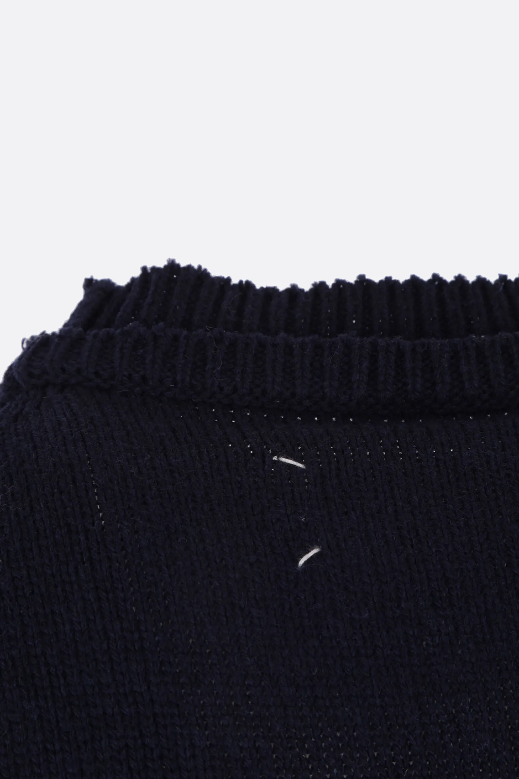 Topwear>MAISON MARGIELA pullover in lana, lino e cotone Blu