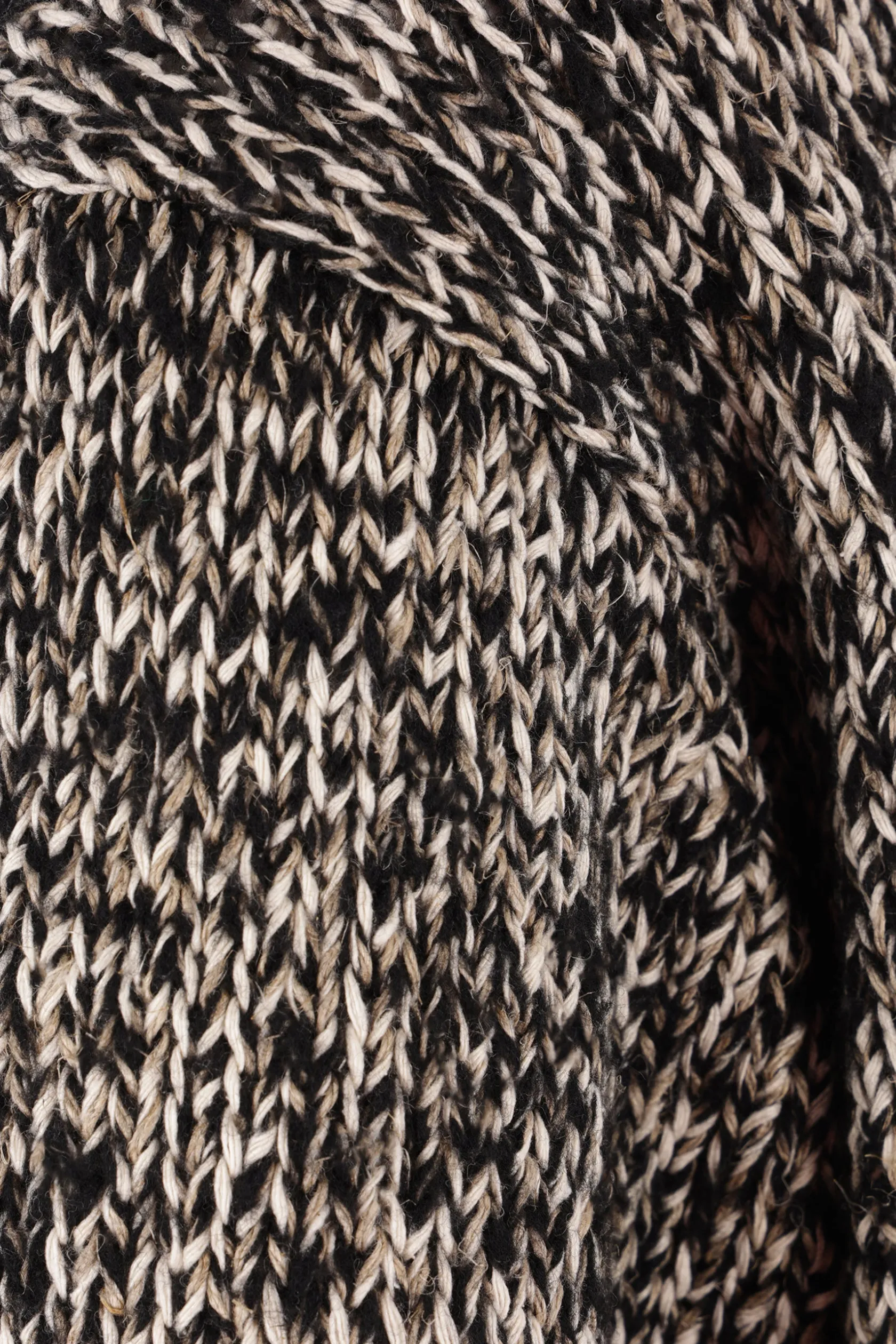 Topwear>YOHJI YAMAMOTO pullover in maglia di lino e seta Nero