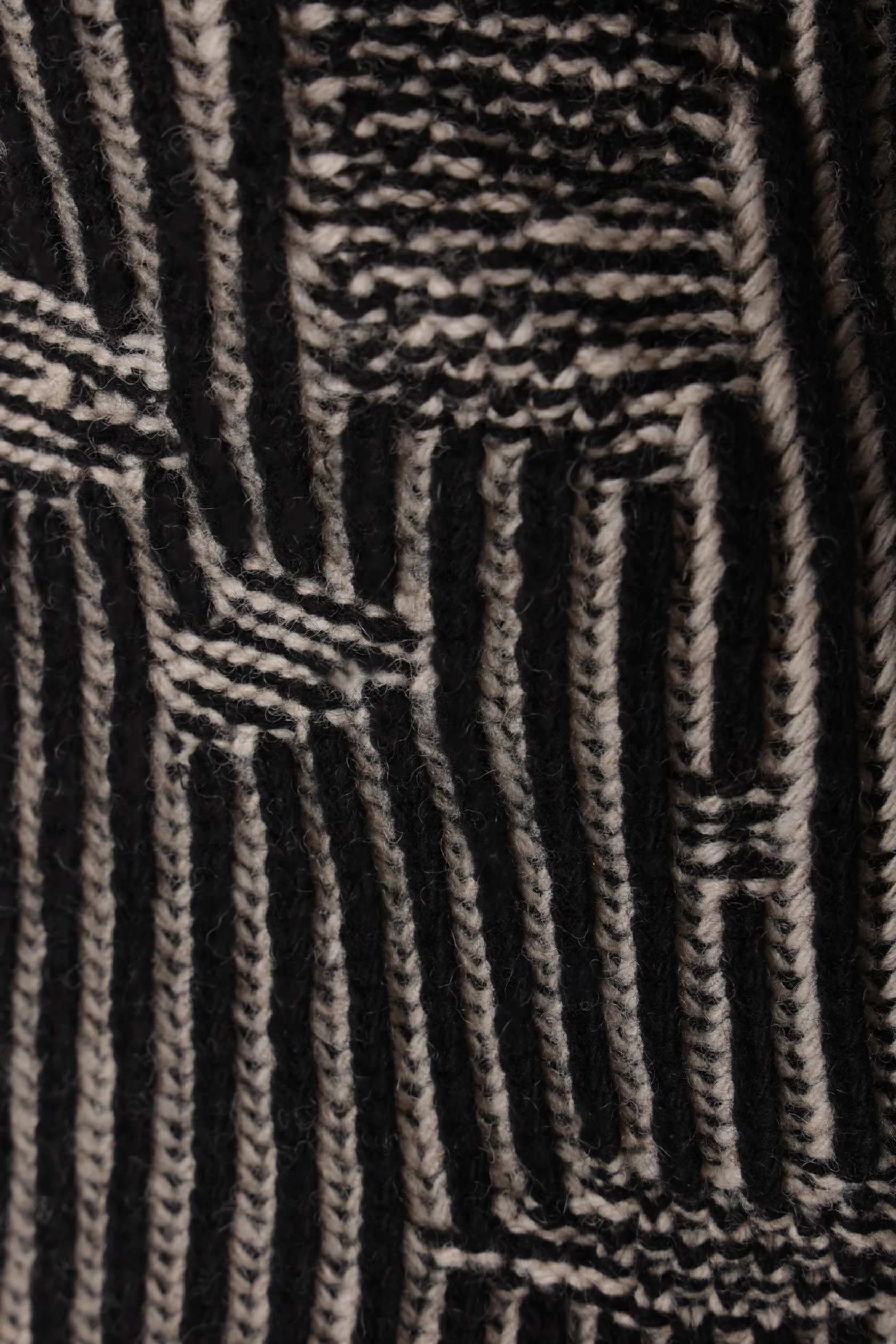 Topwear>MM6 pullover in misto lana effetto sdrucito Nero