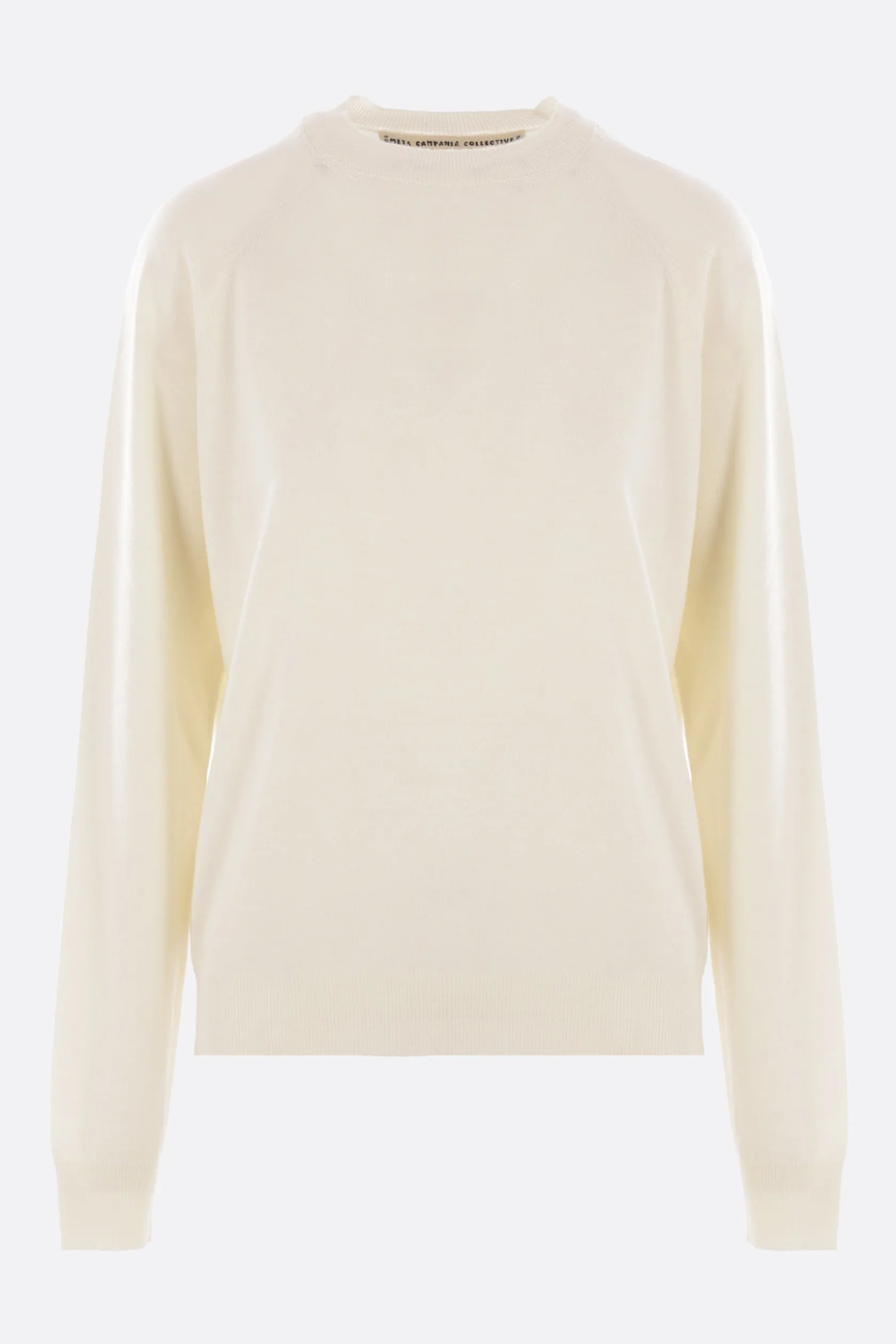 Topwear>META CAMPANIA COLLECTIVE pullover Jack in lana merino Bianco