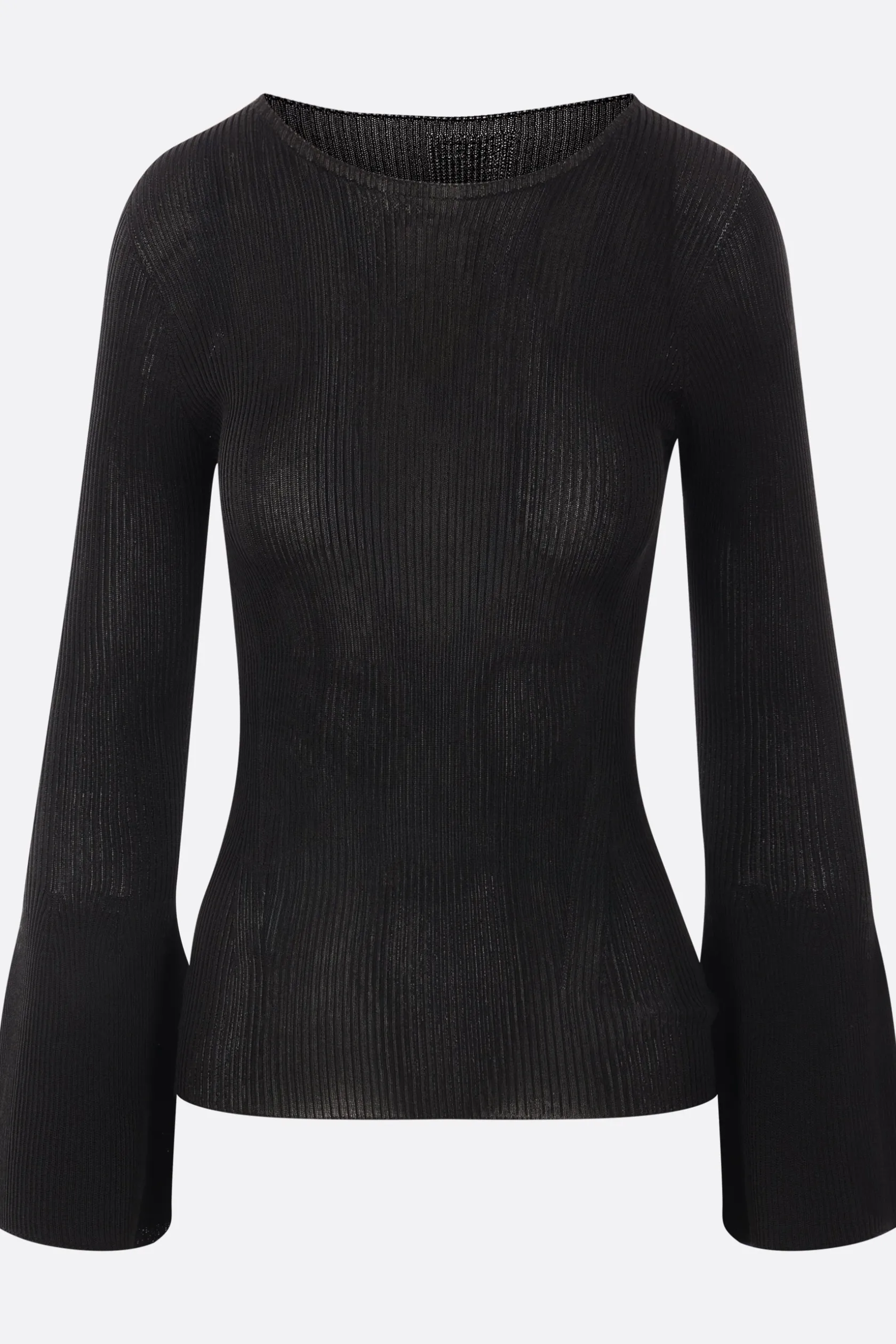 Topwear>CFCL pullover Soft Portrait in maglia a costine Nero