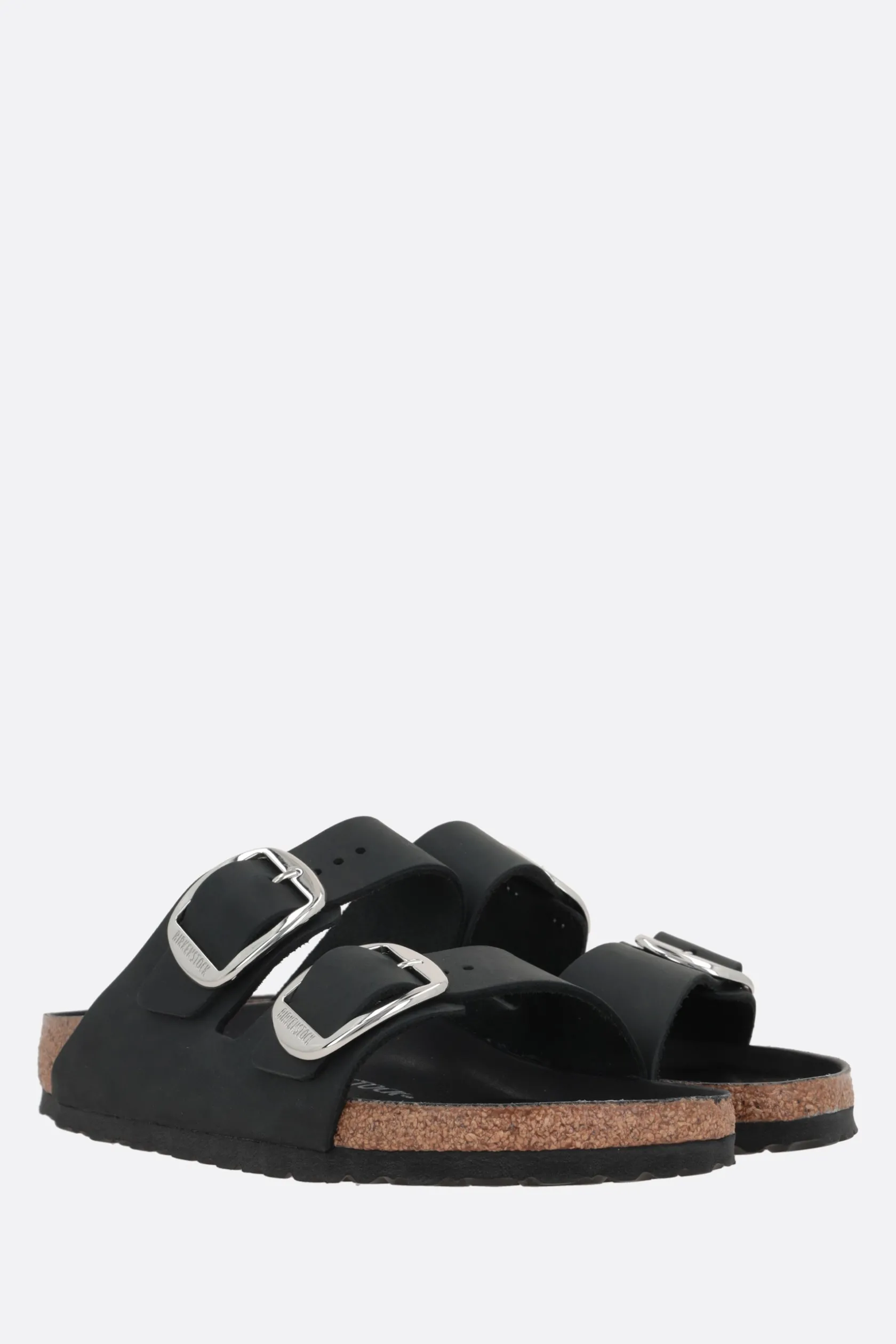 Sandali>BIRKENSTOCK sandalo flat Arizona Big Buckle in pelle oliata (Narrow Fit) Nero