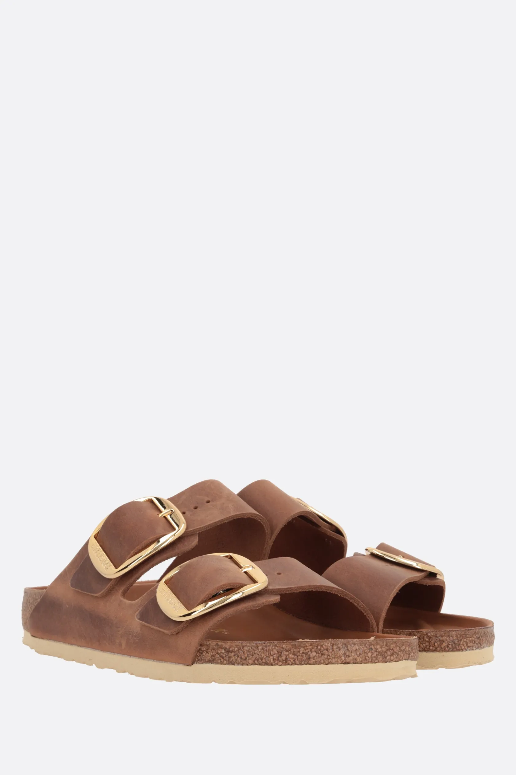 Sandali>BIRKENSTOCK sandalo flat Arizona Big Buckle in pelle oliata (Narrow Fit) Marrone