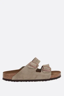 Sandali>BIRKENSTOCK sandalo flat Arizona BS in suede (Narrow Fit) Neutro