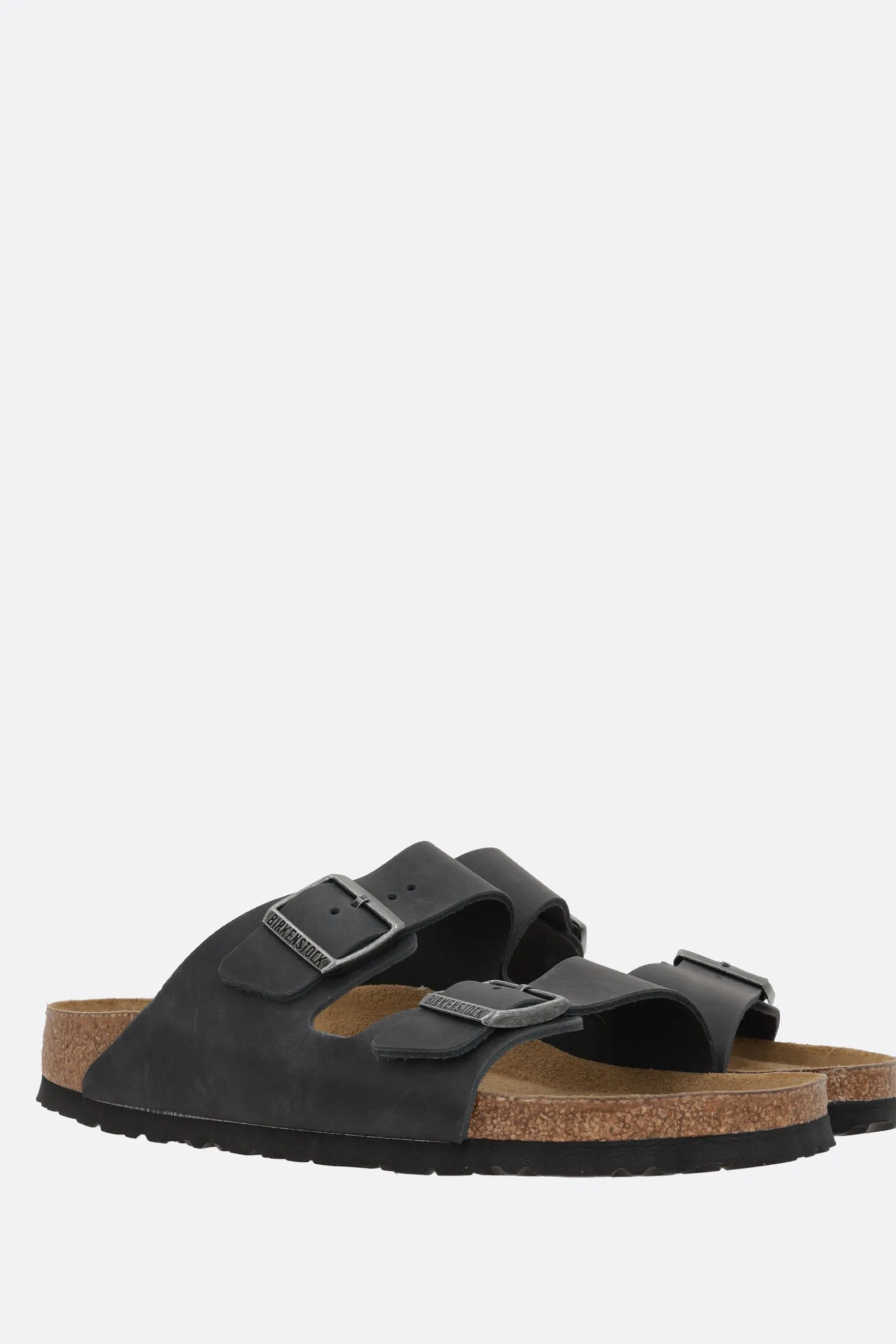 Sandali Flat>BIRKENSTOCK sandalo flat Arizona BS in pelle oliata (Narrow Fit) Nero