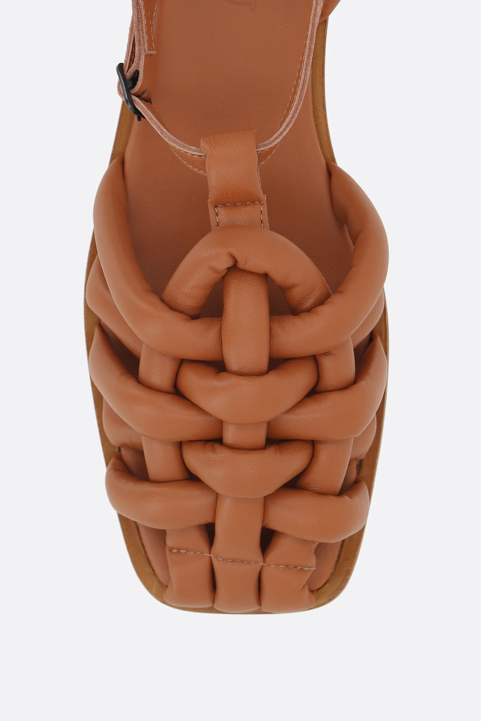 Sandali>HEREU sandalo flat Cabersa in nappa imbottita Marrone