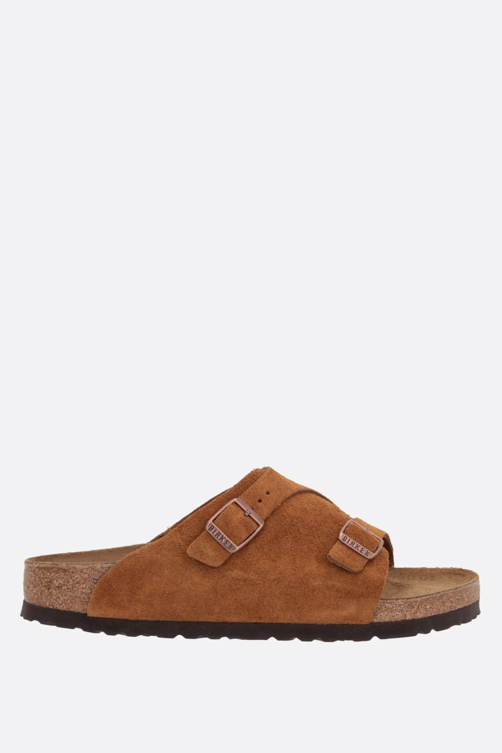 Sandali Flat>BIRKENSTOCK sandalo flat Zürich BS in suede (Narrow Fit) Marrone