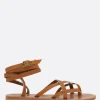 Sandali>K.JACQUES X 10 CORSO COMO sandalo infradito Zenobie in pelle liscia Marrone