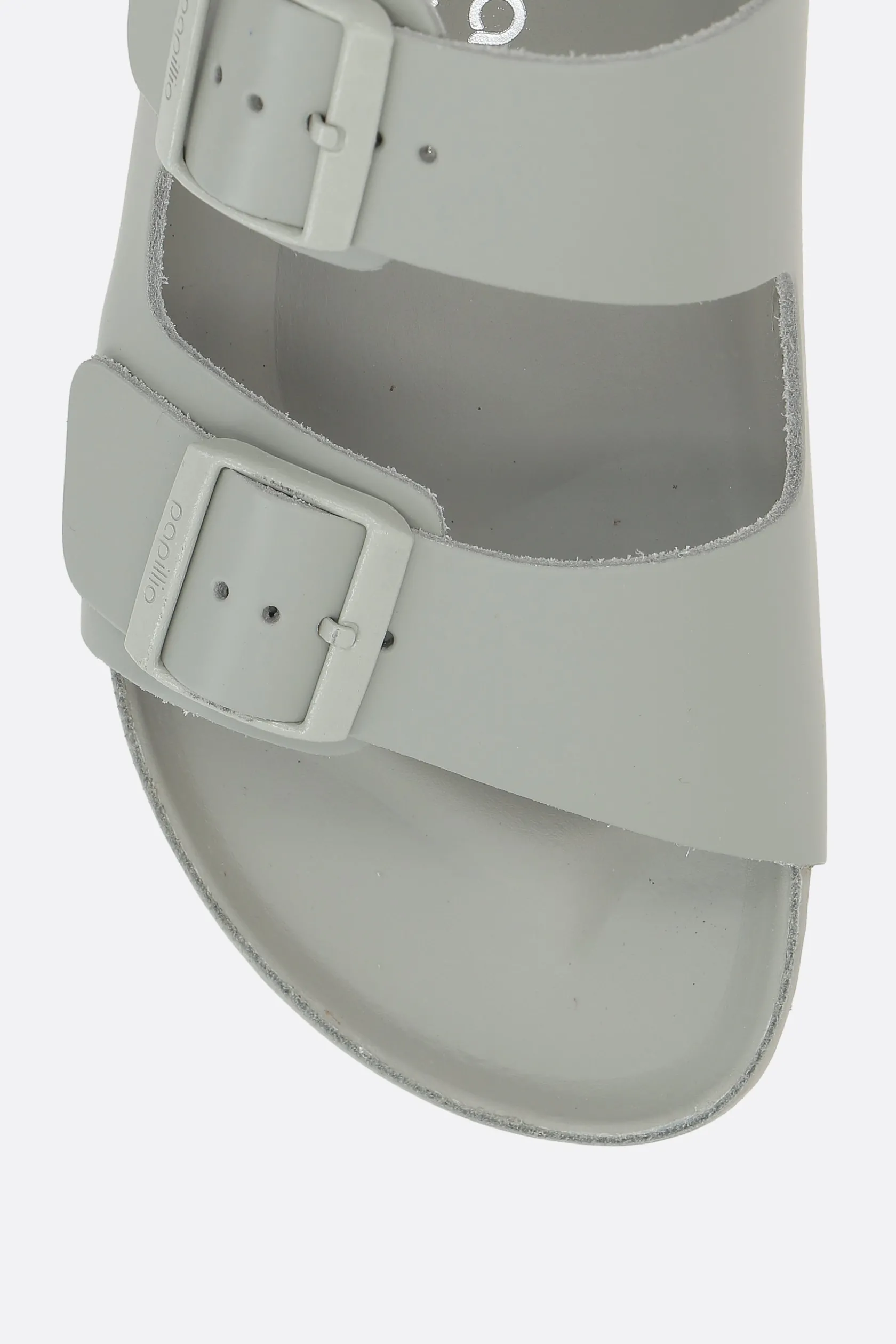 Sandali>BIRKENSTOCK sandalo platform Arizona PAP Flex in pelle liscia (Narrow Fit) Grigio