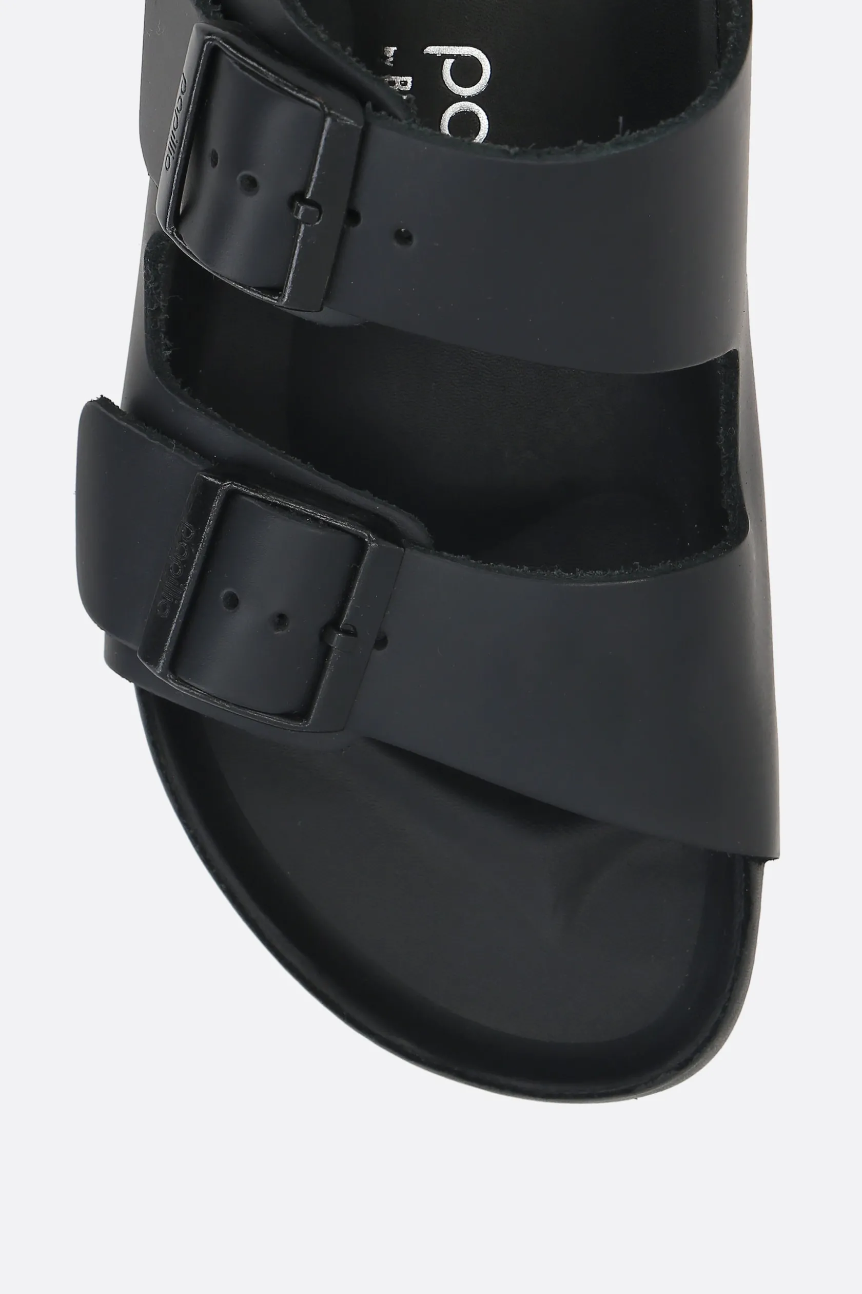 Sandali>BIRKENSTOCK sandalo platform Arizona PAP Flex in pelle liscia (Narrow Fit) Nero