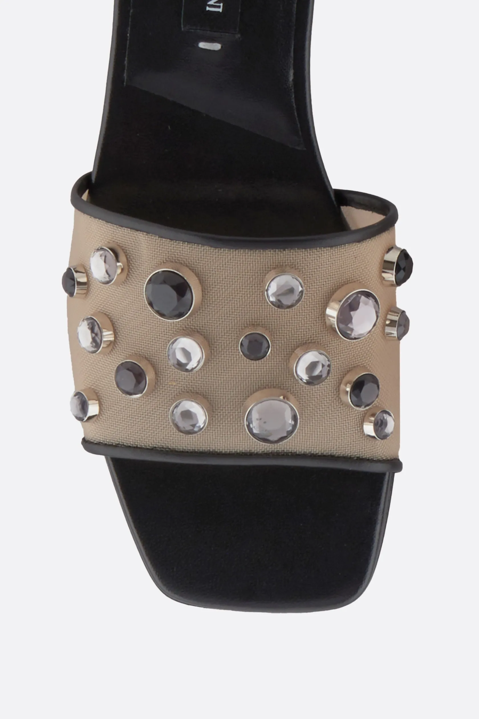 Sandali>GIORGIO ARMANI - 10 CORSO COMO sandalo slide in rete con strass Multicolor