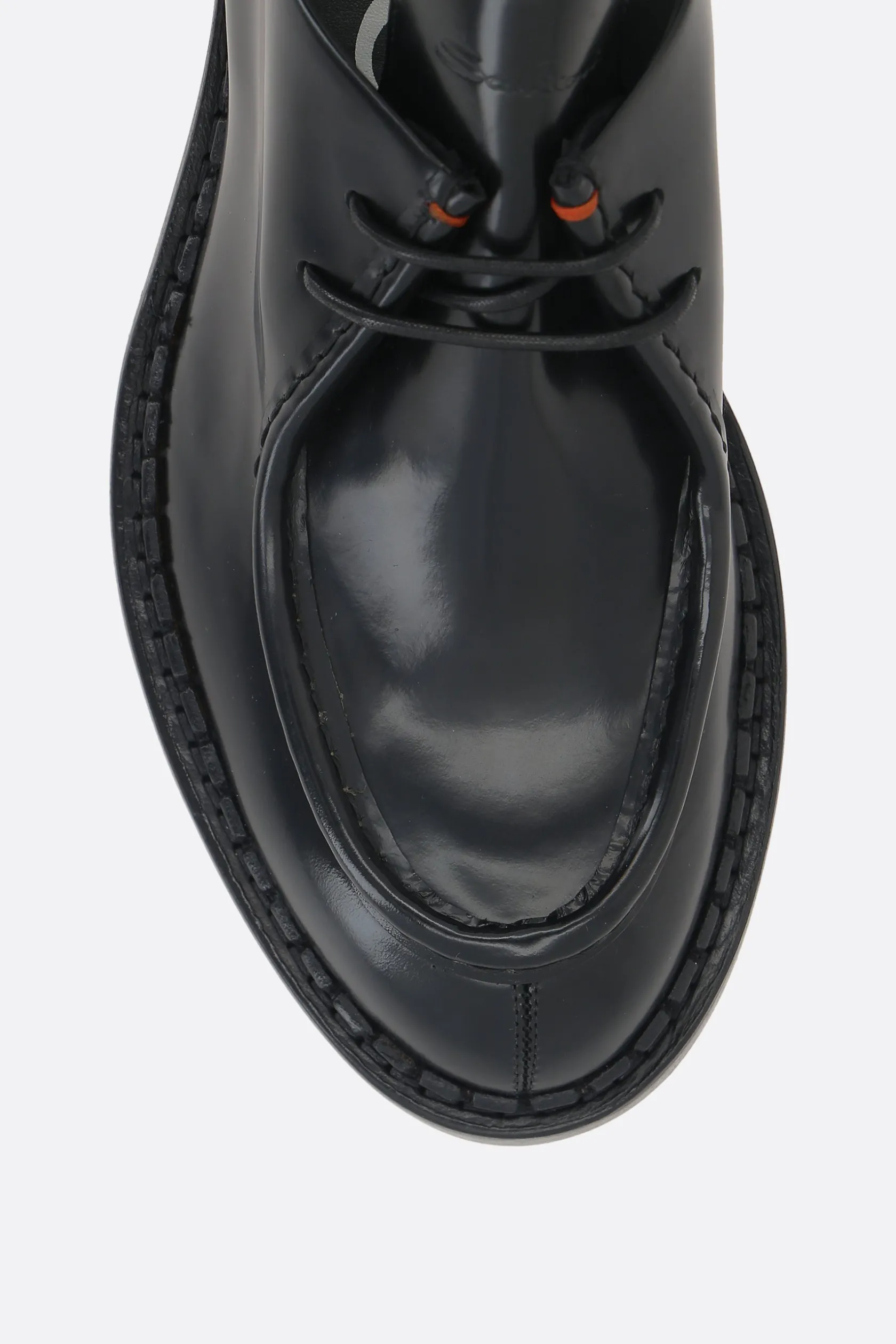 Scarpe Basse>SANTONI X 10 CORSO COMO scapra stringata in pelle spazzolata Nero