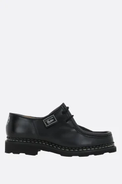 Scarpe Basse>PARABOOT X 10 CORSO COMO scarpa derby Michael/Griff in pelle liscia e cavallino Nero