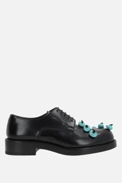 Scarpe Stringate>NAMACHEKO scarpa derby Stone in pelle spazzolata Nero