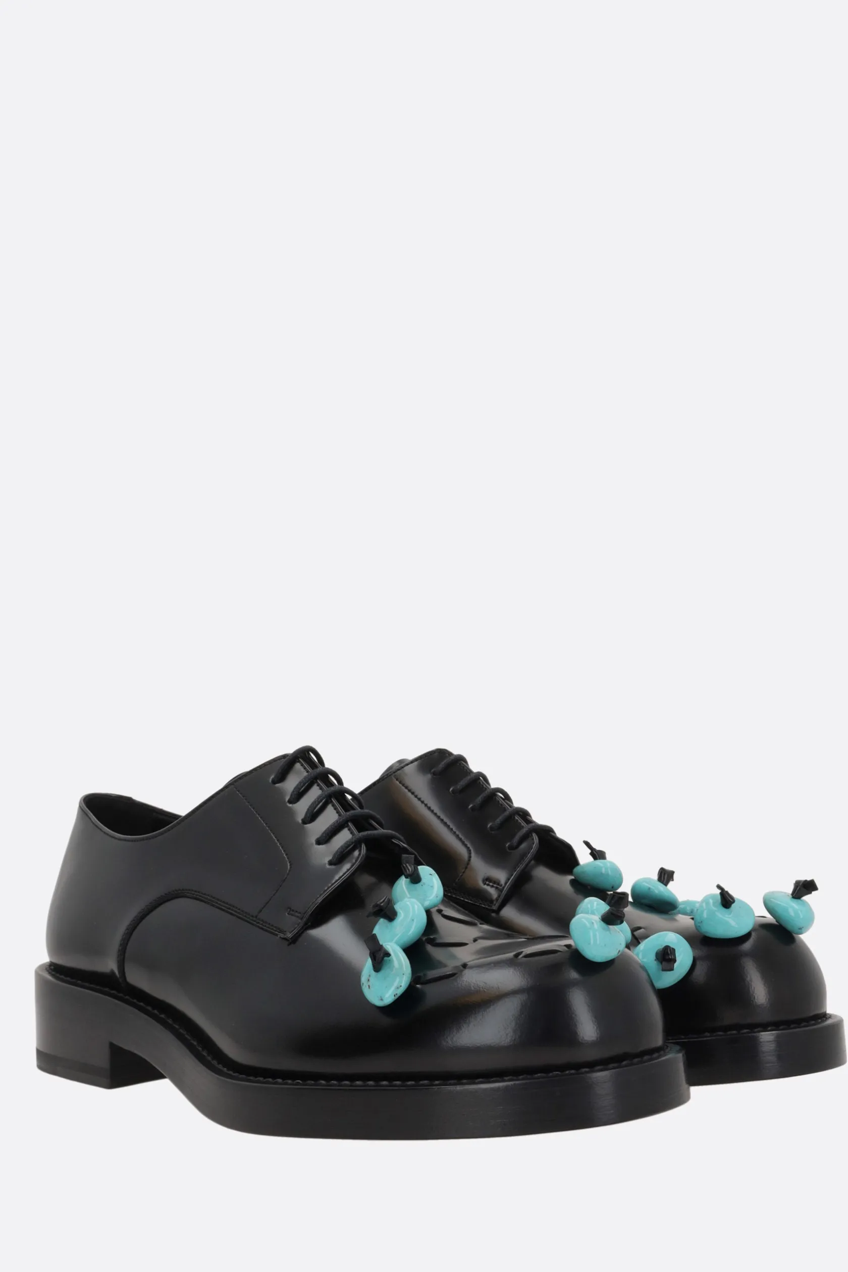 Scarpe Stringate>NAMACHEKO scarpa derby Stone in pelle spazzolata Nero