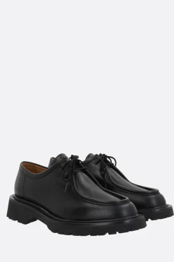Scarpe Basse>LEGRES scarpa stringata in pelle liscia Nero