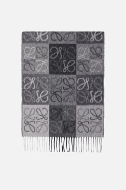 Accessori Da Indossare>LOEWE sciarpa Anagram in lana e cashmere Nero