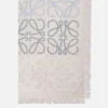 Accessori Da Indossare>LOEWE sciarpa Anagram Lines in lana, seta e cashmere Multicolor