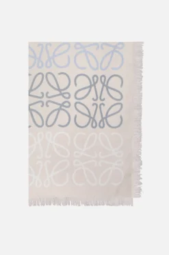 Accessori Da Indossare>LOEWE sciarpa Anagram Lines in lana, seta e cashmere Multicolor