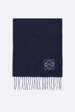 Accessori Da Indossare>LOEWE sciarpa reversibile in lana e cashmere Blu