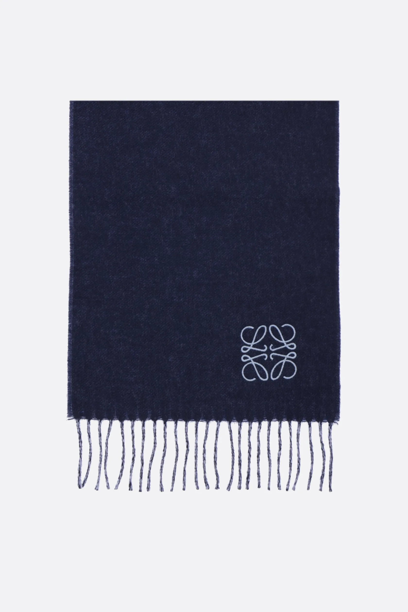 Accessori Da Indossare>LOEWE sciarpa reversibile in lana e cashmere Blu