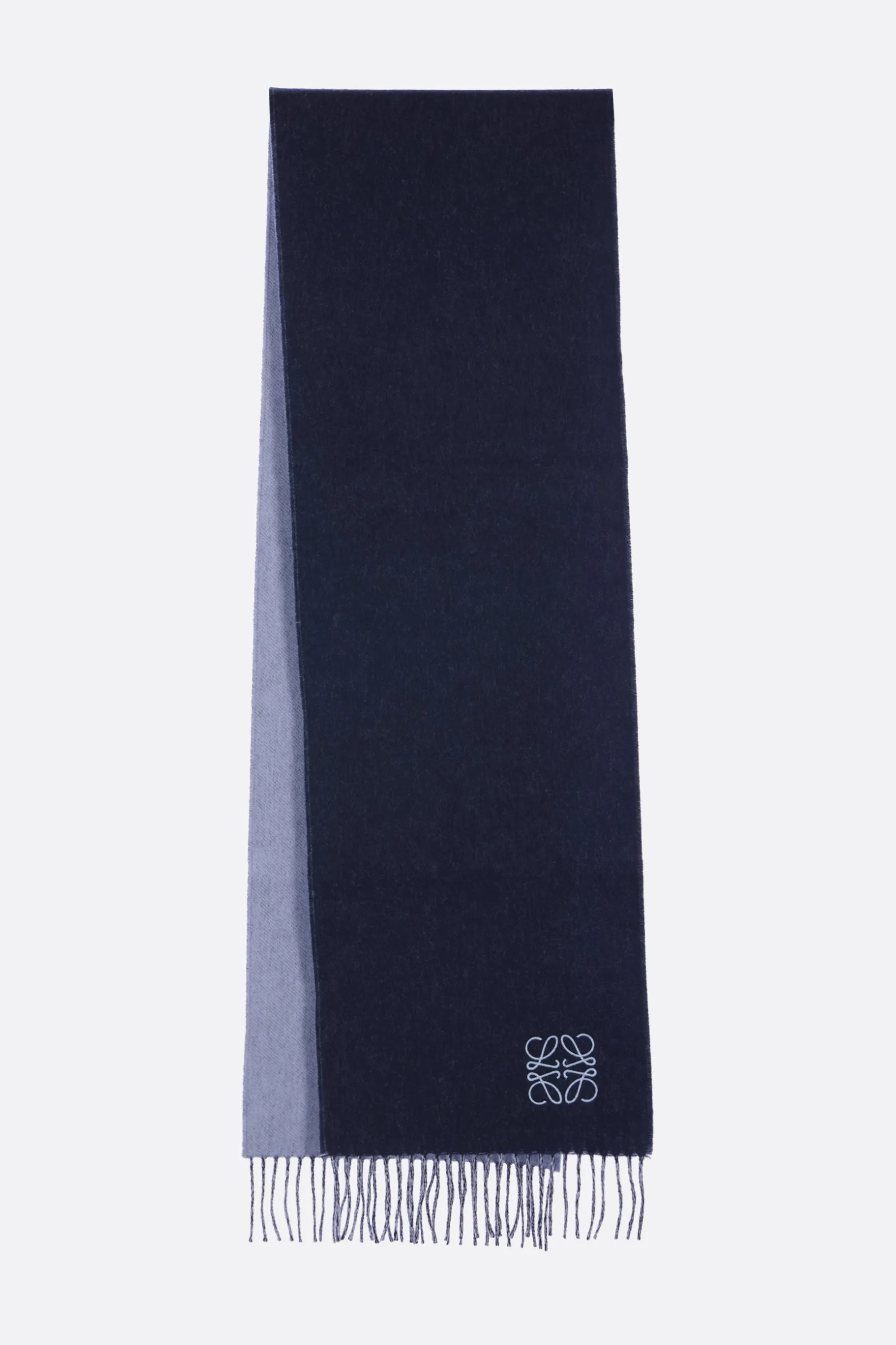 Accessori Da Indossare>LOEWE sciarpa reversibile in lana e cashmere Blu