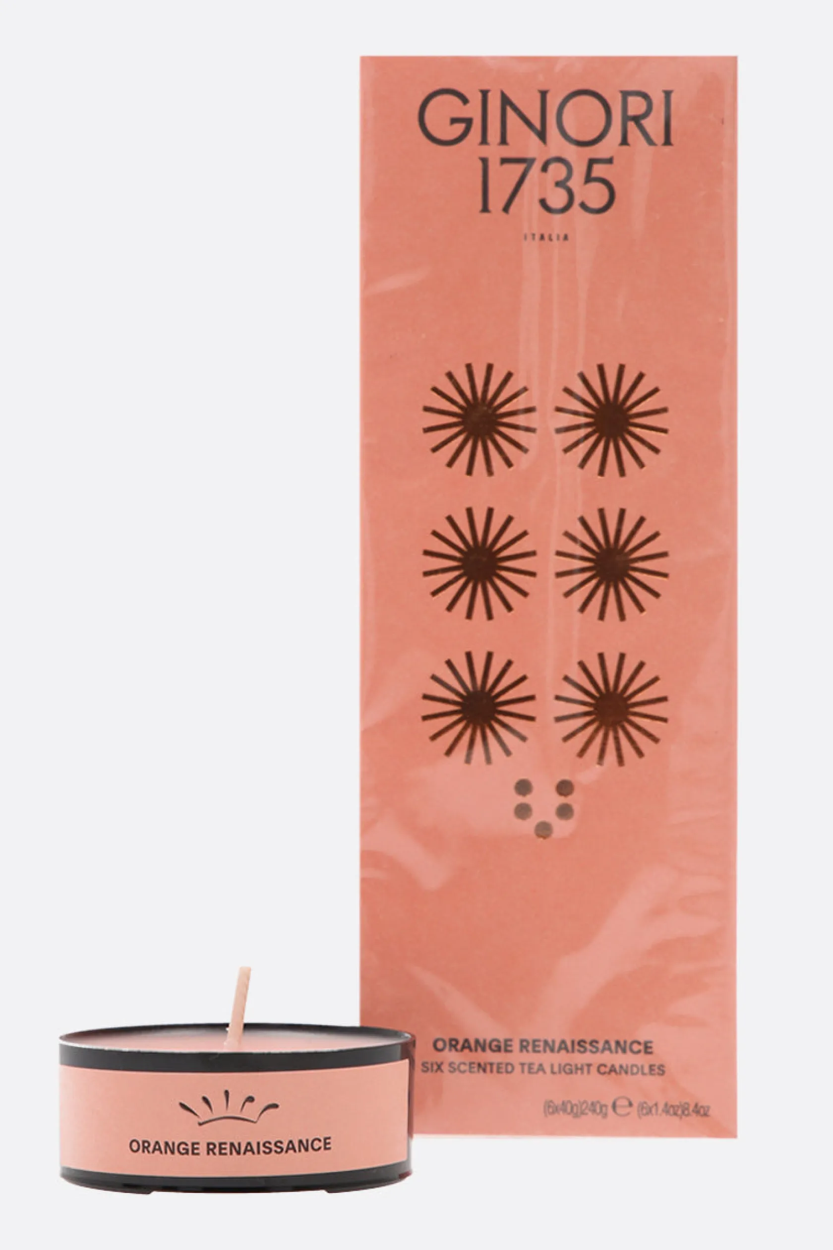 Lifestyle>GINORI 1735 sei candele profumate tea light Orange Renaissance Arancione