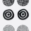 Lifestyle>10 CORSO COMO set 6 sottobicchieri in plexiglass stampa cerchi Nero