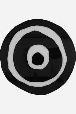 Lifestyle>10 CORSO COMO set 2 sottopiatti in plexiglass stampa cerchi Nero