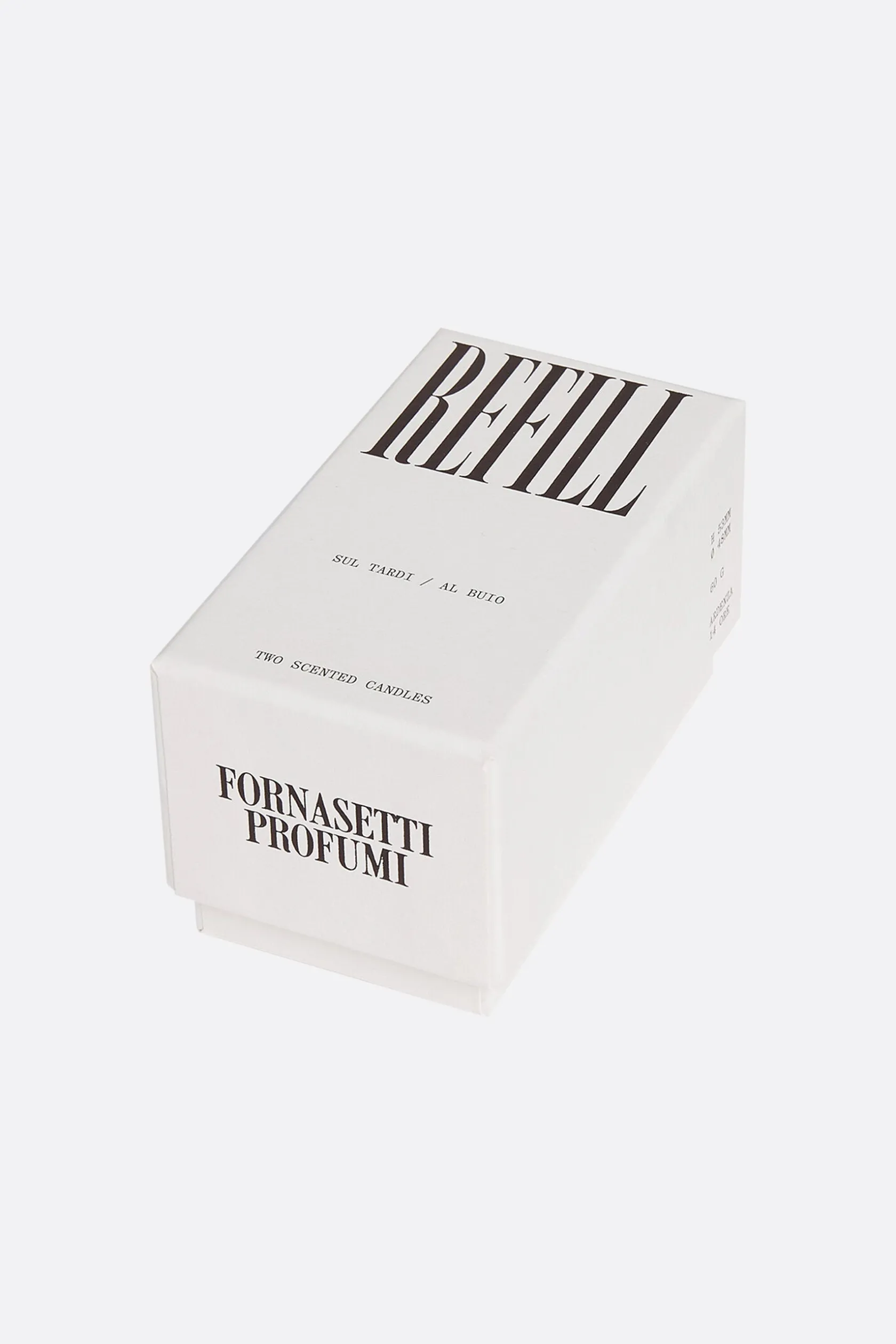 Lifestyle>FORNASETTI set di due Refill candela profumata Al Buio e Sul Tardi Bianco