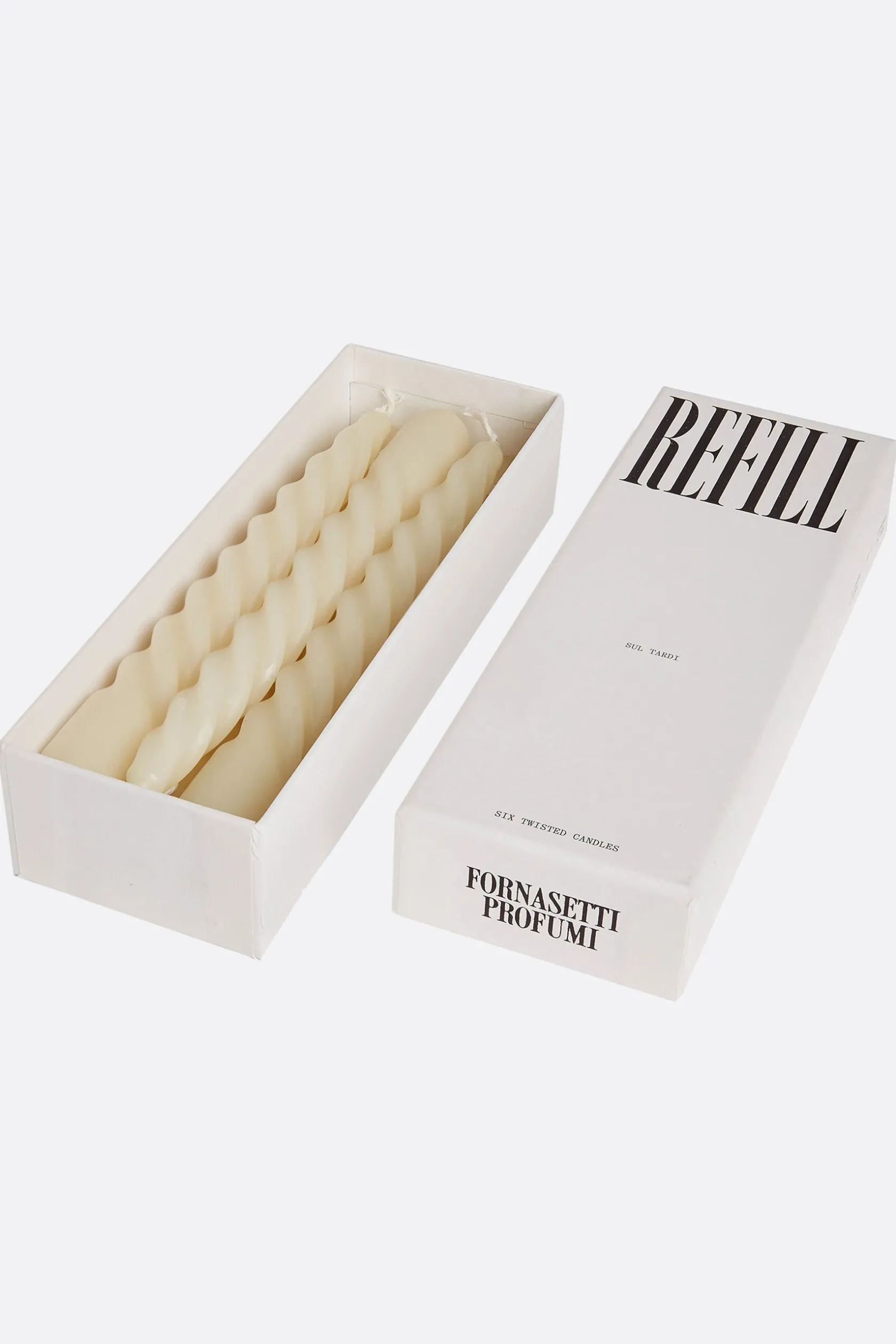 Lifestyle>FORNASETTI set di sei candele refill Sul Tardi Bianco
