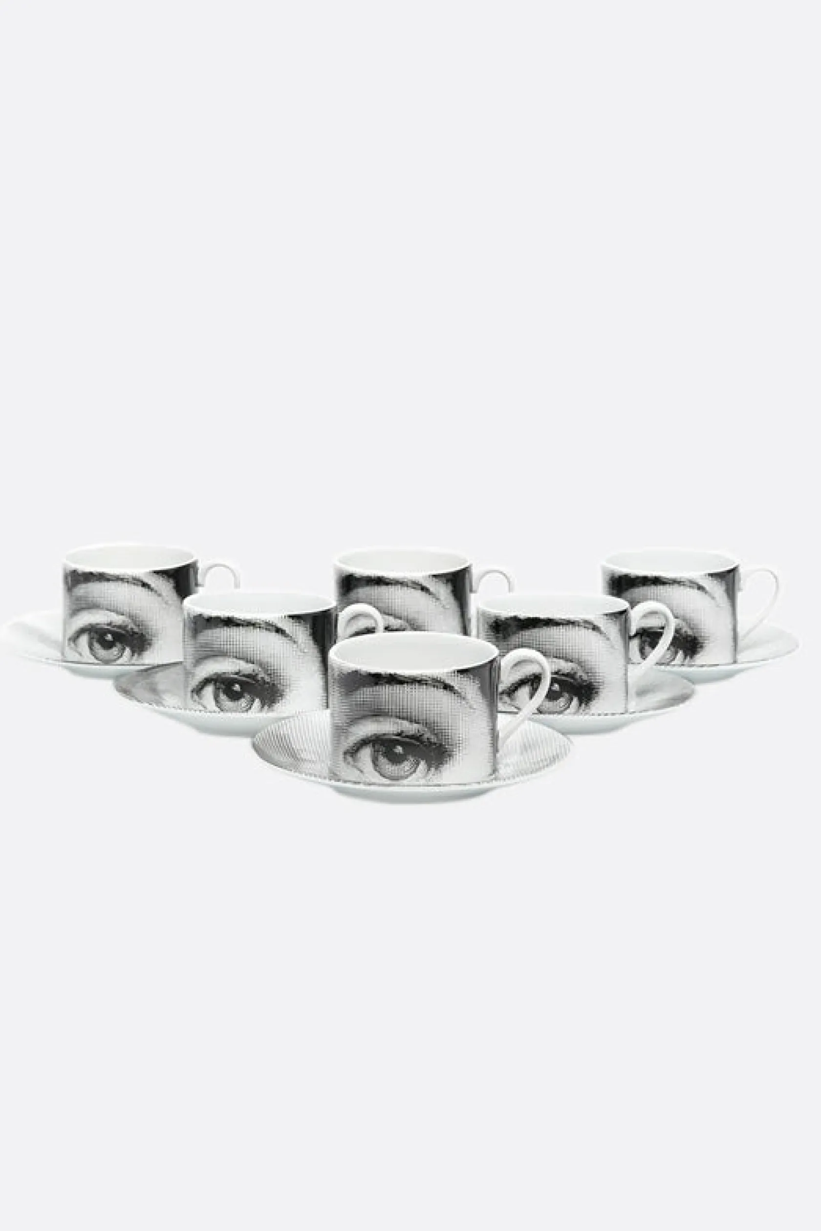 Lifestyle>FORNASETTI set di sei tazze da tè Tema e Variazioni N° 1 Multicolor