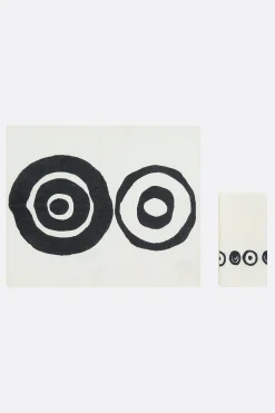 Lifestyle>10 CORSO COMO set tovaglietta americana e tovagliolo in lino stampato Bianco