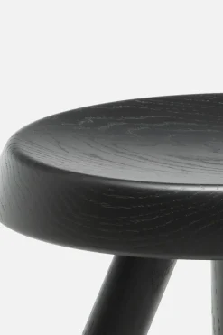 Lifestyle>CASSINA sgabello Tabouret Berger in massello di rovere laccato Nero