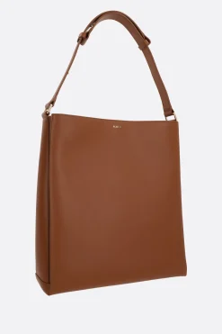 Borse A Mano>PLAN C shopper in pelle liscia Marrone
