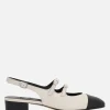 Décolletés E Slingbacks>CAREL PARIS slingback Abricot in nappa bicolore Neutro