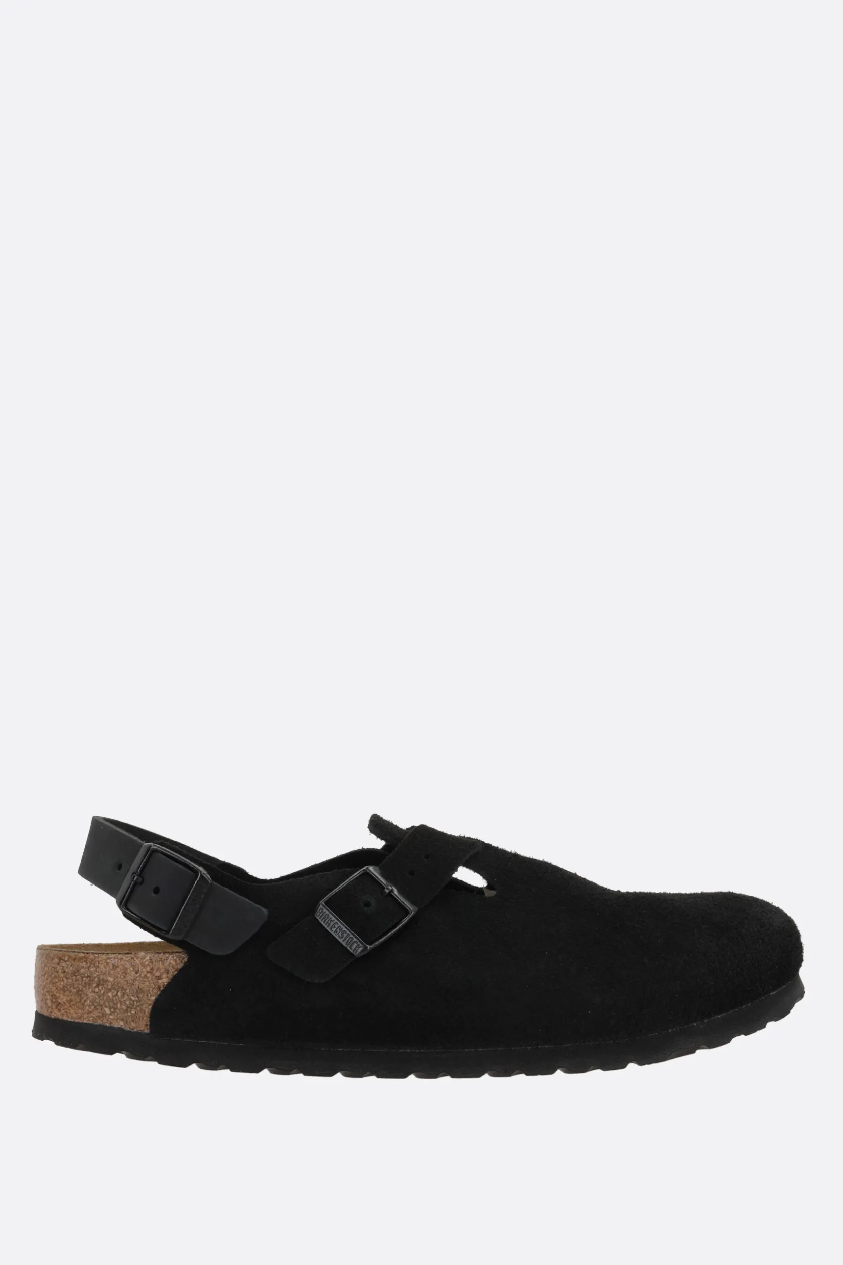 Décolletés E Slingbacks>BIRKENSTOCK slingback flat Tokio II in suede (Narrow Fit) Nero