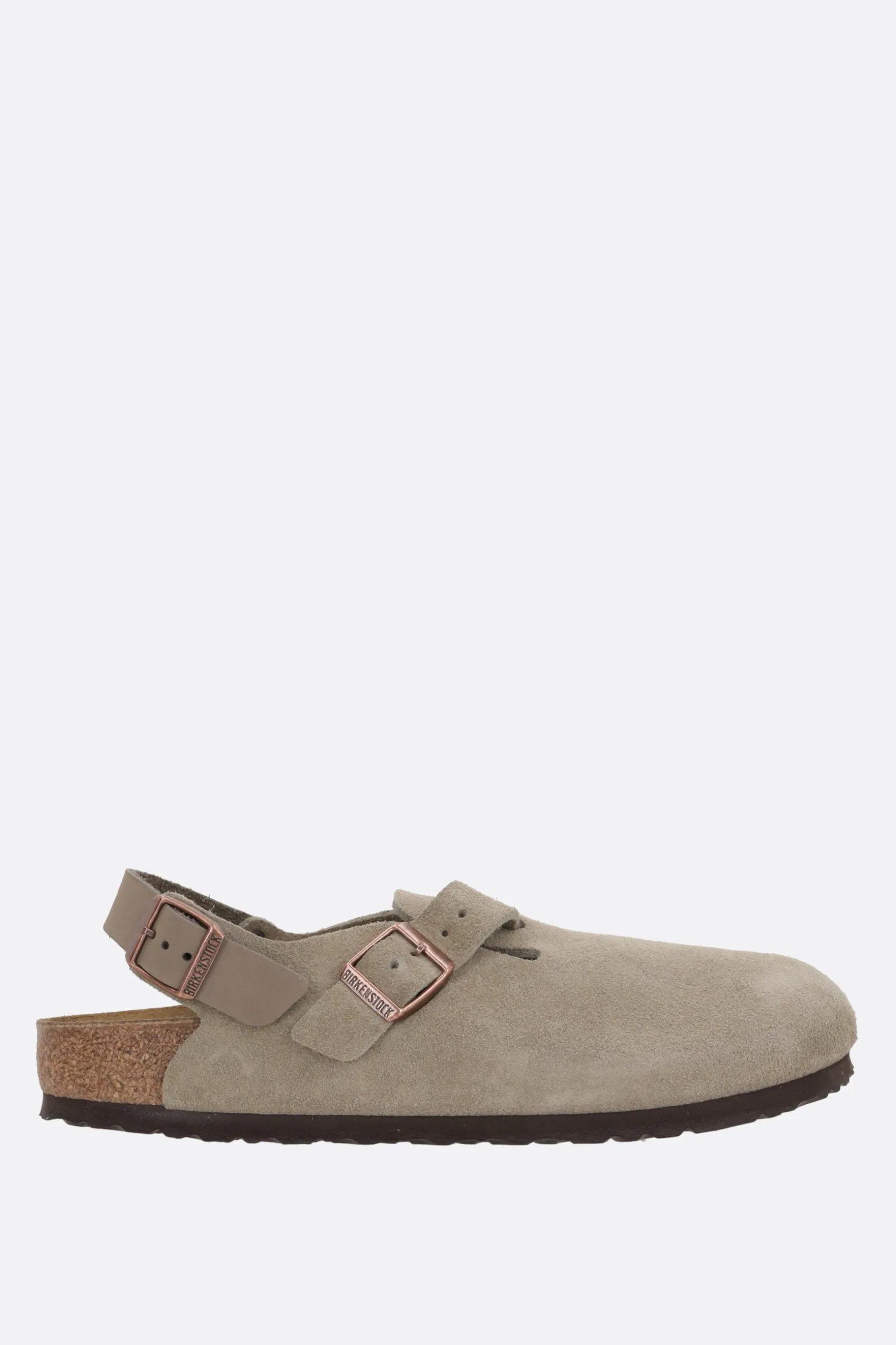 Décolletés E Slingbacks>BIRKENSTOCK slingback flat Tokio II in suede (Narrow Fit) Neutro