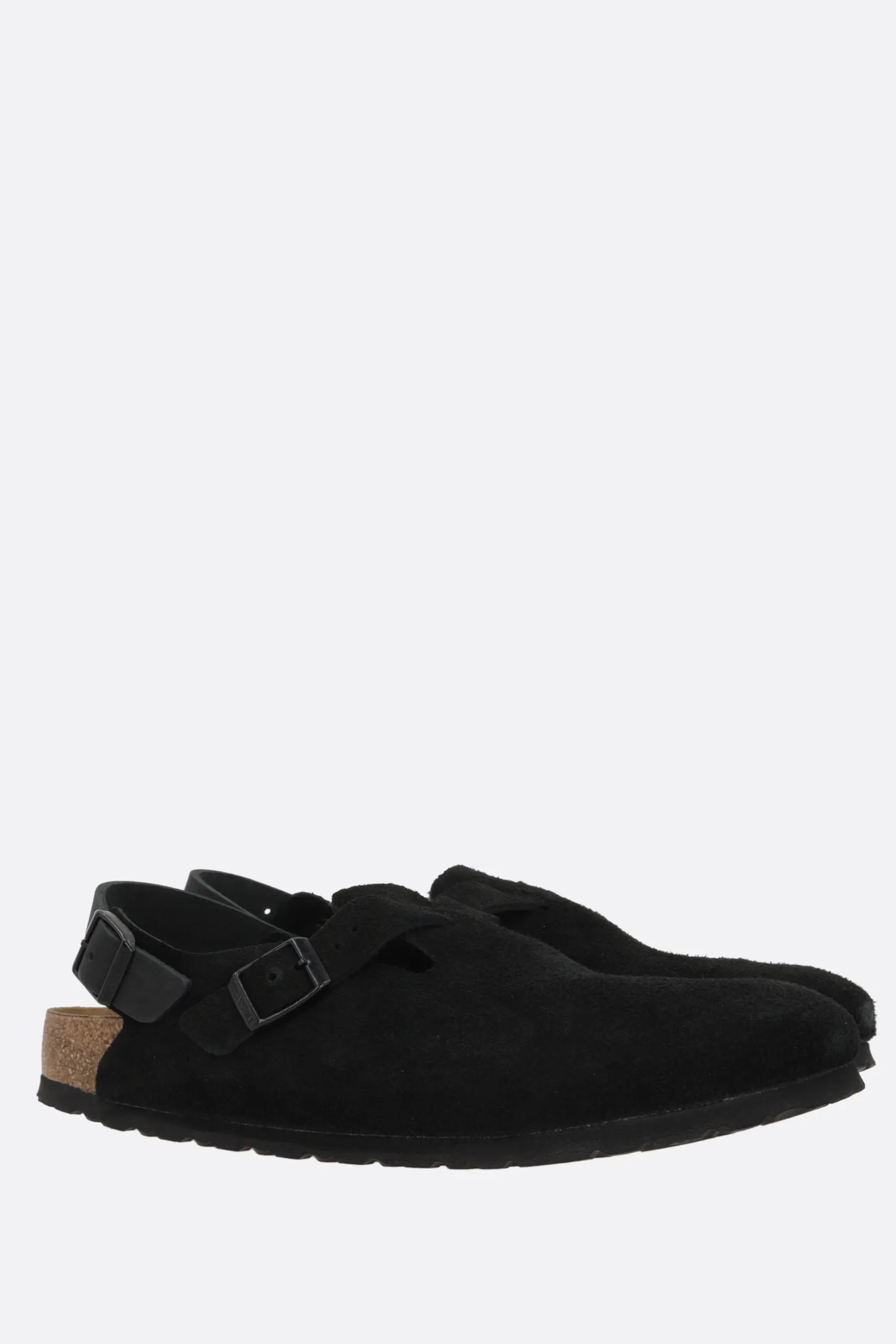 Décolletés E Slingbacks>BIRKENSTOCK slingback flat Tokio II in suede (Narrow Fit) Nero