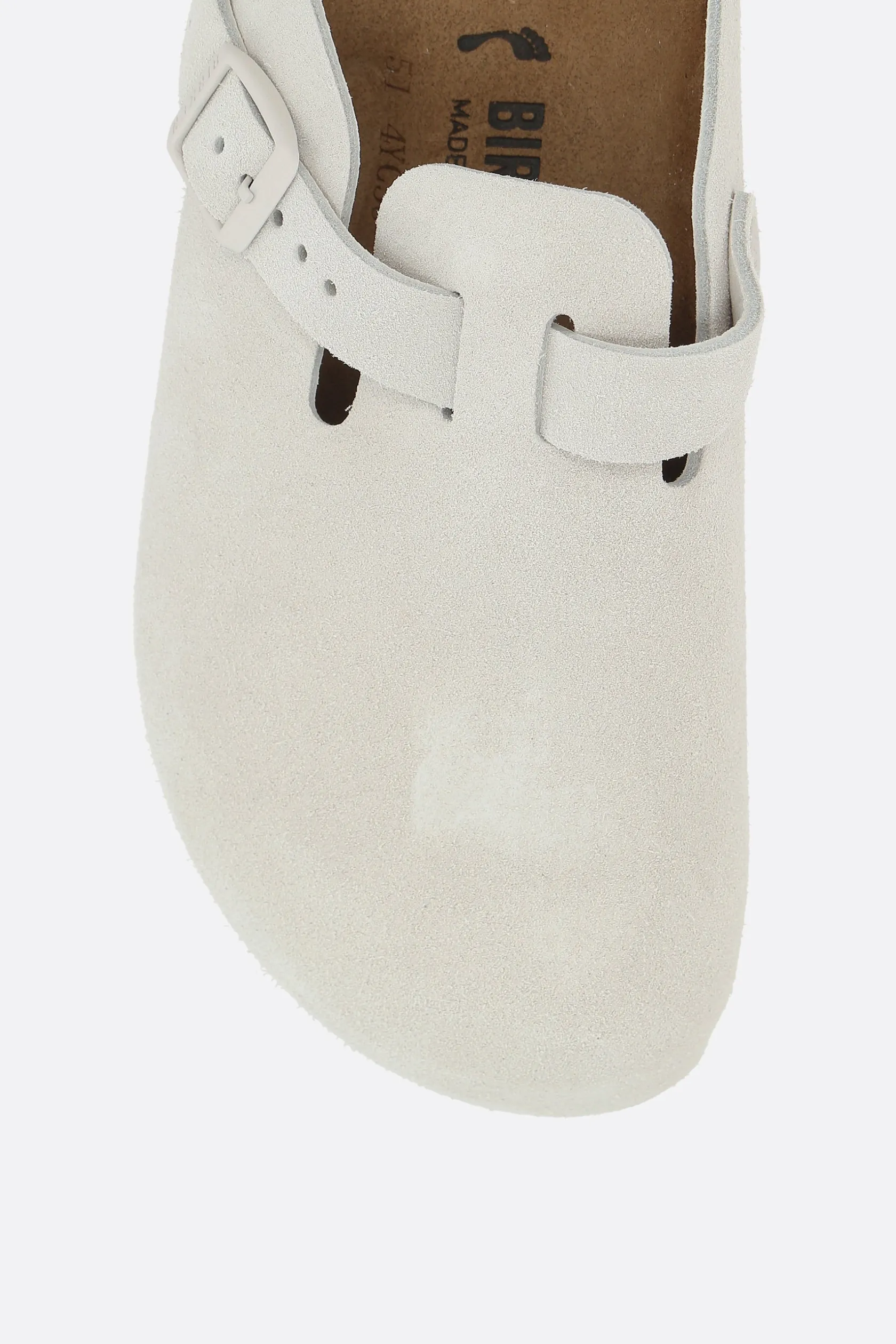 Décolletés E Slingbacks>BIRKENSTOCK slingback flat Tokio II in suede (Narrow Fit) Bianco