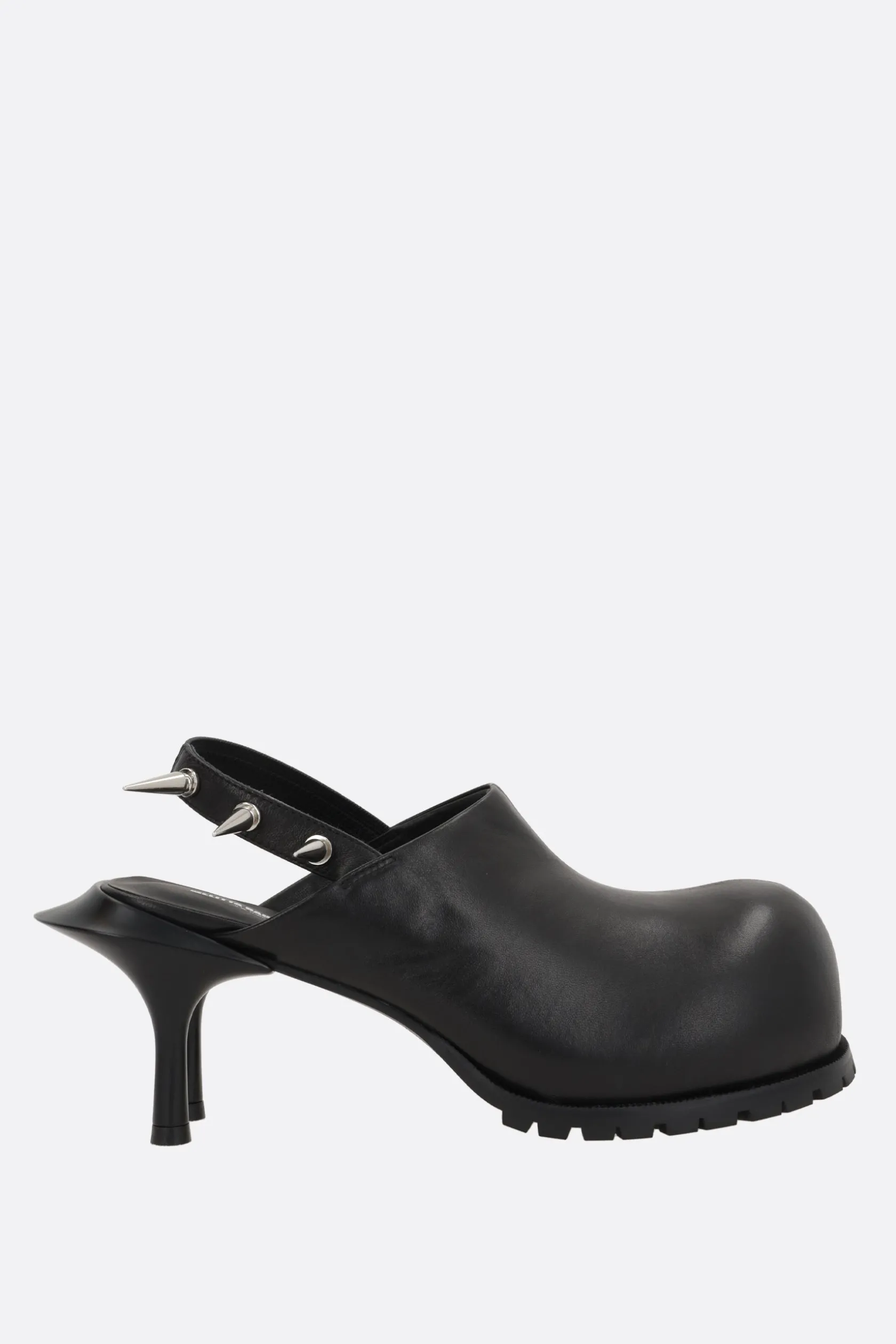 Décolletés E Slingbacks>MELITTA BAUMEISTER slingback in nappa con doppio tacco Nero