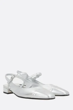 Décolletés E Slingbacks>CAREL PARIS slingback Oceano in pelle laminata Argento
