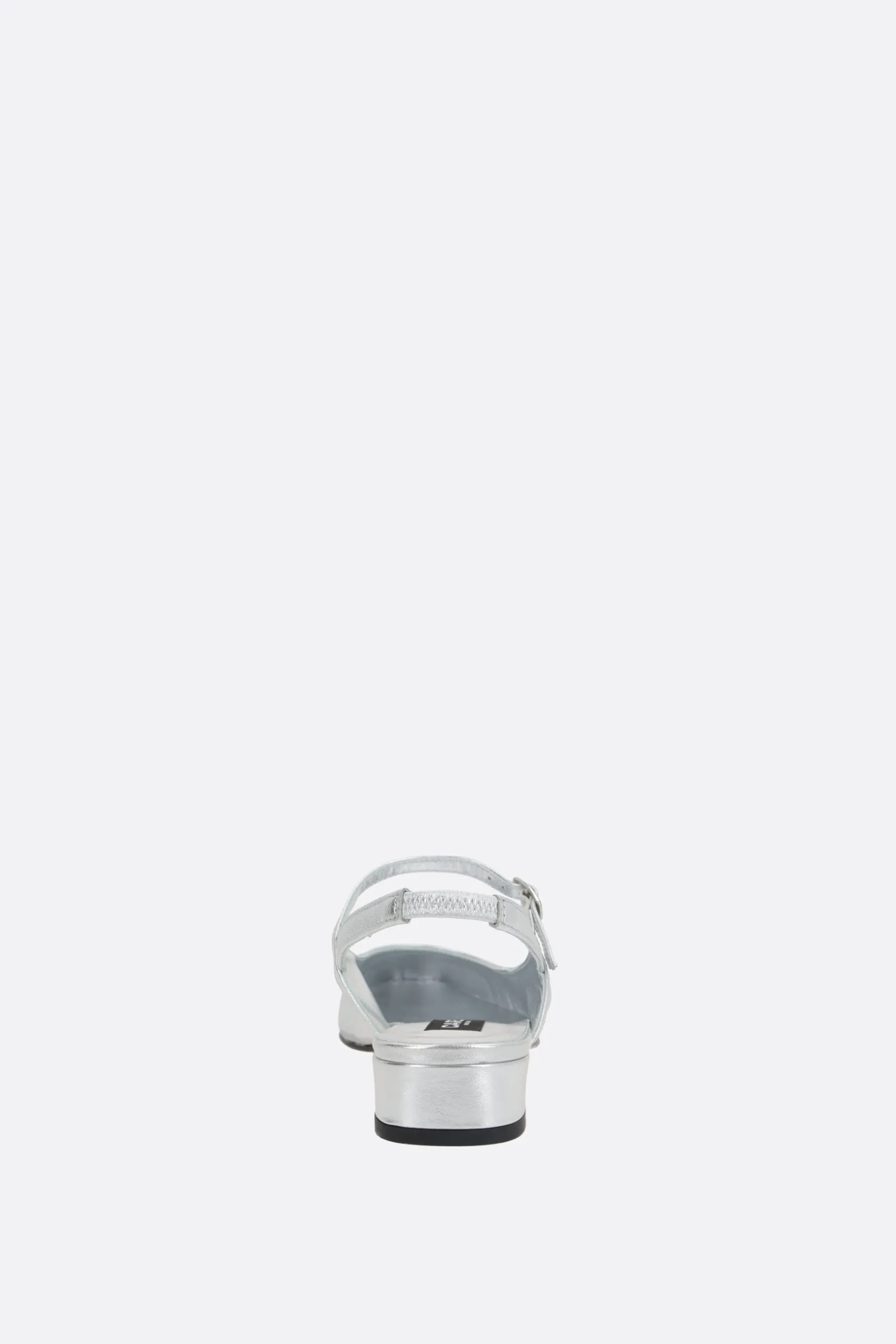 Décolletés E Slingbacks>CAREL PARIS slingback Oceano in pelle laminata Argento