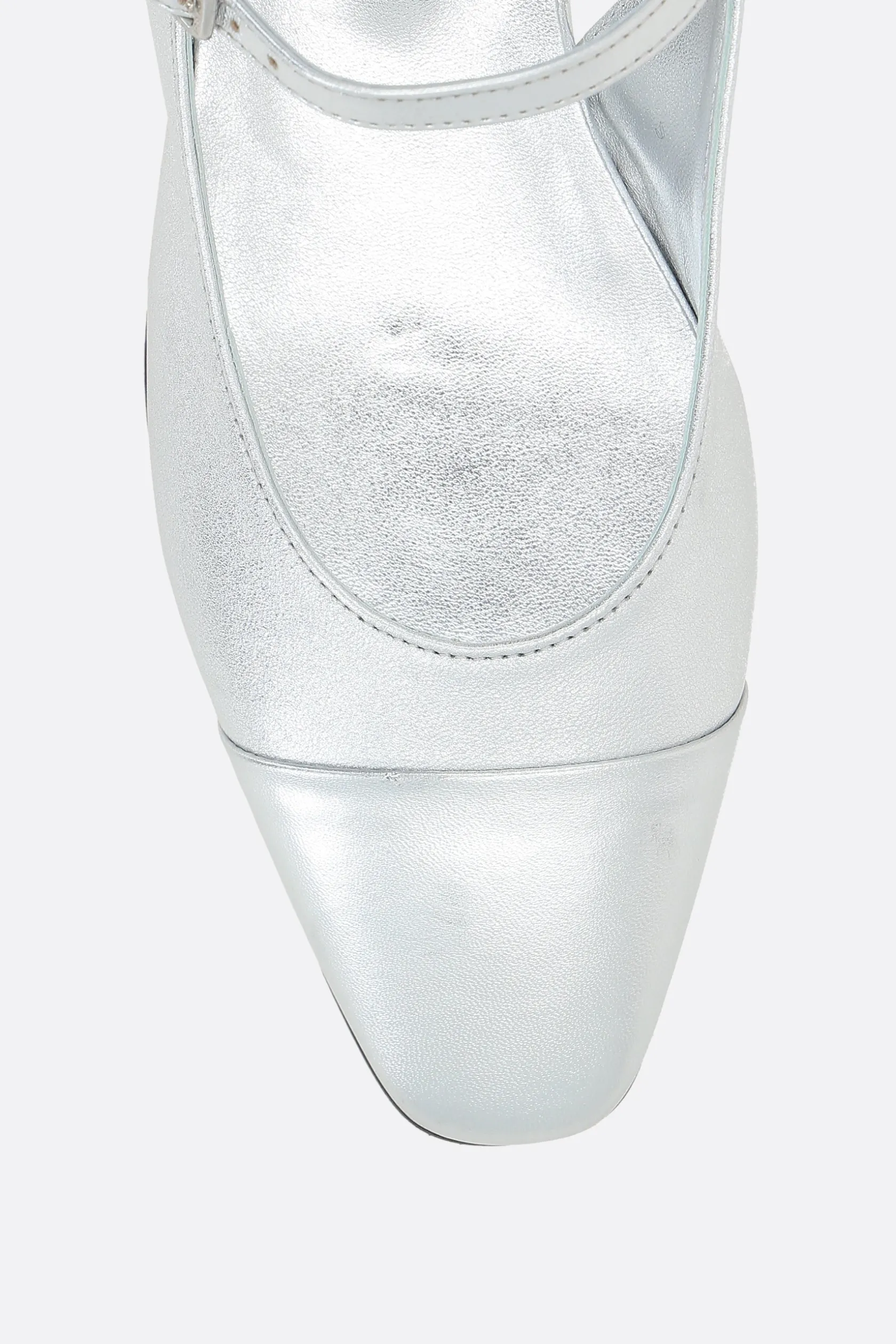 Décolletés E Slingbacks>CAREL PARIS slingback Oceano in pelle laminata Argento