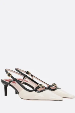 Décolletés E Slingbacks>ROGER VIVIER slingback Viv' Canard in vernice Multicolor