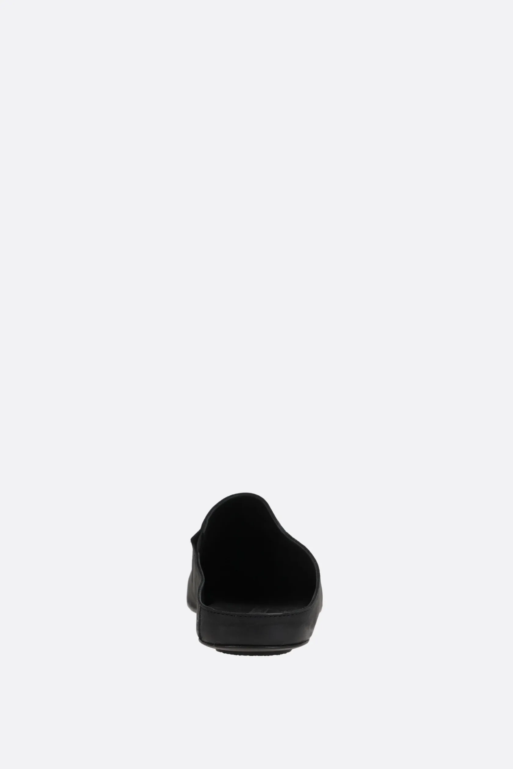 Scarpe Basse>UMA WANG slipper ballet in pelle liscia Nero