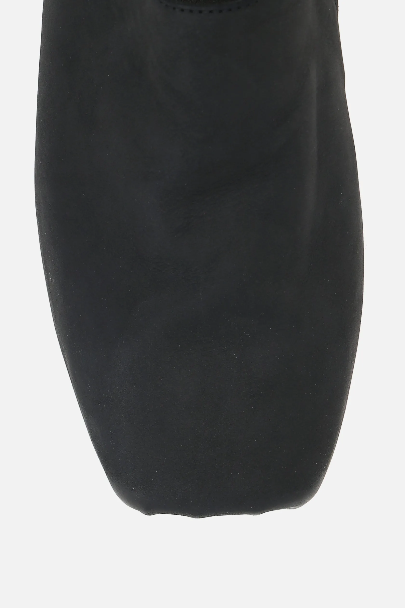 Scarpe Basse>UMA WANG slipper ballet in pelle liscia Nero
