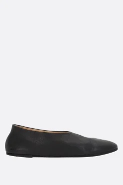 Mocassini E Slippers>MARSELL slipper Coltellaccio in pelle granata Nero