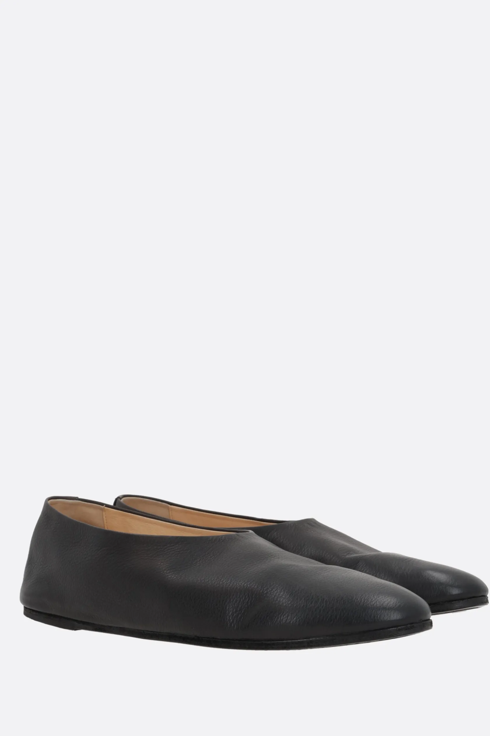Mocassini E Slippers>MARSELL slipper Coltellaccio in pelle granata Nero